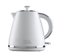 Daewoo Stirling Collection, 1.7 Litre Pyramid Kettle Filling Up To 7 Cups With 360° Swivel Base And Fully Removable Lid, User Friendly, Easy Cleaning, Safety Features, White