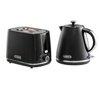 Daewoo Stirling Pyramid Kettle & Toaster Set,Black