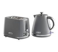 Daewoo Stirling, Pyramid Kettle & Toaster Set, Grey