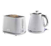 Stirling Pyramid Kettle and 2 Slice Toaster Set 3KW Fast Boil 1.7L White Daewoo White One Size