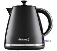 Stirling Pyramid Kettle Cordless 1.7 Litre 3KW Rapid Boil Black Daewoo Black One Size