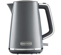 Daewoo Stirling Collection, Jug Kettle 1.7 Litre, User Friendly, Easy Cleaning, Safety Features, 360° Swivel Base, Extra Wide Opening Lid, Water Level Gauge, Part Of A Collection, Grey