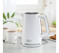 (White) Daewoo Stirling Jug Kettle 1.7L Cordless Swivel Base 3KW Rapid Boil Easy Fill