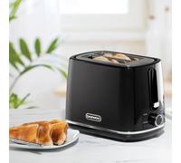 Daewoo Stirling Collection, 2 Slice Toaster, Easy Cleaning, Safety Features, Cord Storage, High Lift Lever, Browning Controls, Defrost, Reheat, Cancel Functions, Part Of A Collection, Black