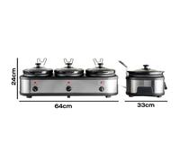 Daewoo Triple Slow Cooker 3 x 1.5L