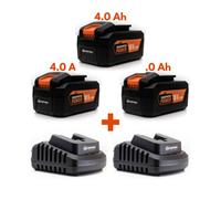 Daewoo U-Force 3 X 4.0Ah Battery (18V) + 2 X Chargers Power Tool Accessories
