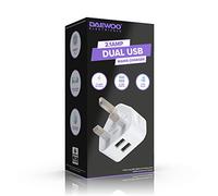 Daewoo Dual USB Mains Charger 2.1amp