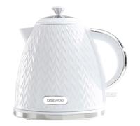 Daewoo White Argyle 1.7L Jug Kettle