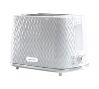 Daewoo White Argyle 2 Slice Toaster