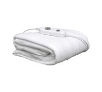 Daewoo White Electric Heated Underblanket Winter Blanket Single Double King Size White