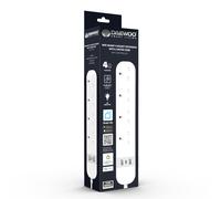 Daewoo WiFi Smart 4 Socket Extension Lead, 2m