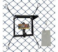 Dafape Phone Fence Mount with Shade, Game Changer Mounting Kit for iPhone, GoPro, Mevo Start and Other Action Cameras, Suitable for Recording Football, Basketball, Baseball, Tennis(Black)