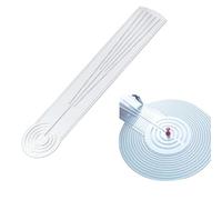 DAFENCHI 3-in-1 Mandala Ruler Tool with Holes, Mandala Dot Art Circle Maker, Compass Protractor Straight Ruler for Dot Art Geometric Mandala Pattern Design (40cm/15.8")