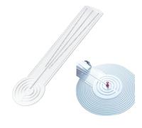 DAFENCHI 3-in-1 Mandala Ruler Tool with Holes, Mandala Dot Art Circle Maker, Compass Protractor Straight Ruler for Dot Art Geometric Mandala Pattern Design, Medium Size (30cm/12)