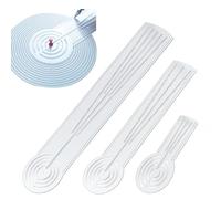 DAFENCHI 3-in-1 Mandala Ruler Tool with Holes, Mandala Dot Art Circle Maker, Compass Protractor Straight Dotting Ruler for Dot Art Geometric Mandala Pattern Design, 3 Sizes