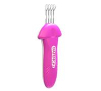 DAFENCHI 4 Latch Hook Cord Knitting Tool, Cord Maker, Crochet Hook for Binding-Off or Edging on Knitting Projects, Weaving Tool for Craft (4 Needles)