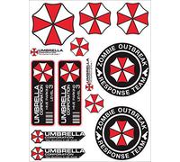 13 pcs Umbrella Corporation Sticker Set Decal Calcomanias Raccoon City Car Window Truck Bumper Bike
