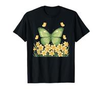 Daffodil Butterfly Flower Gardening Floral T-Shirt