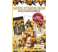 DAFFODIL COTTAGECORE DREAMS - BACKGROUNDS BOOK - MINI EDITION: For Junk Journals, Scrapbook, Ephemera And More