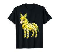 Daffodil Donkey Flower Gardening Floral T-Shirt