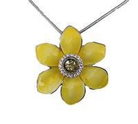 Daffodil Enamel & Crystal Jewellery Necklace