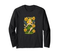 Daffodil Fairy Spring Magic Blooming Garden Sprite Long Sleeve T-Shirt