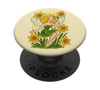 Daffodil Fairy Spring Magic Blooming Garden Sprite PopSockets Adhesive PopGrip