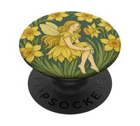 Daffodil Fairy Spring Magic Blooming Garden Sprite PopSockets Adhesive PopGrip