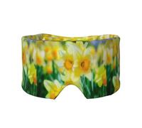 Daffodil Flower Printed, Full Eye Covers Light Blocking Eye Mask Sleep Eye and Ear Muffs