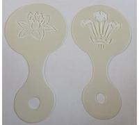Daffodil Flower & Welsh Feather Coffee/Cappuccino Stencils Reusable Many Times Present Gift Fundraising Cafe Pub Restaurant Garden Wales Welsh