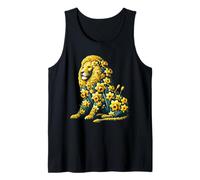 Daffodil Lion Flower Gardening Floral Tank Top