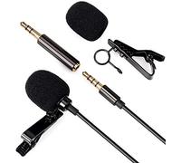Lavalier Clip on Microphone Omnidirectional 3.5mm AUX Hands Free Record - MCP100