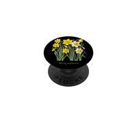 Daffodil plant illustration Narcissus pseudonarcissus PopSockets Adhesive PopGrip