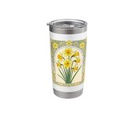 Daffodil Radiance The March Birthflower Stainless Steel Insulated Tumbler