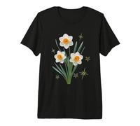 Daffodil Trio White Narcissus Spring Flower Premium T-Shirt
