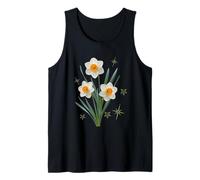 Daffodil Trio White Narcissus Spring Flower Tank Top