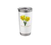 Daffodil Yellow River Daffodils Flower Botanical Stainless Steel Insulated Tumbler