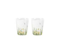 Daffodils Egg Cups Set - Spring Flowers & Butterflies - Pack of 2 Ceramic Egg Cups/Holders Kitchenware/Shot Glasses Drinkware Boxed Gift/Present