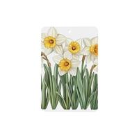 Daffodils In The Garden Car Air Fresheners 4 Pcs Hanging Scented Cards Fragrance Scented Cards For Car Aromatherapy Tablets