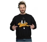 LOONEY TUNES Men's Daffy Duck Big Face Sweatshirt X-Large Black