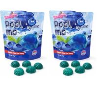 Daffy's Peel Me Mango Flavour Peel Gummy Candy peeling sweets real fruit juice, 65g (Blueberry) (Pack of 2)