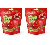 Daffy's Peel Me Mango Flavour Peel Gummy Candy peeling sweets real fruit juice, 65g (STRAWBERRY) (Pack of 2)