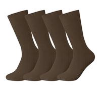 Dafi soft 4-Pack Extra Wide Diabetic Cotton Socks for Men & Women - Non-Elastic, Loose Fit, Seamless Toe, Soft & Colorful Design, Premium Comfort, Made in Turkey (UK 6-8 Brown)
