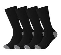 Dafi soft 4-Pack Extra Wide Diabetic Cotton Socks for Men & Women - Non-Elastic, Loose Fit, Seamless Toe, Soft & Colorful Design, Premium Comfort, Made in Turkey (UK 3-5 Black/Anthracite)