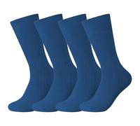 Dafi soft 4-Pack Extra Wide Diabetic Cotton Socks for Men & Women - Non-Elastic, Loose Fit, Seamless Toe, Soft & Colorful Design, Premium Comfort, Made in Turkey (UK 6-8 Light Navy Blue)