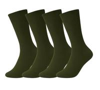Dafi soft 4-Pack Extra Wide Diabetic Cotton Socks for Men & Women - Non-Elastic, Loose Fit, Seamless Toe, Soft & Colorful Design, Premium Comfort, Made in Turkey (UK 9-12 Olive Green)