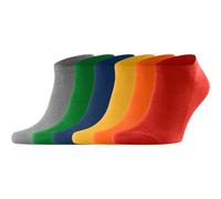 Dafi soft 6 Pairs Trainer Ankle Socks Men, Cotton, Made in Turkey (UK 12-14, 6x Coloured)