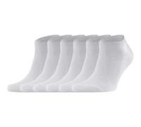 Dafi soft 6 Pairs Trainer Ankle Socks Men, Cotton, Made in Turkey (UK 9-12, 6x White)