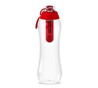 Dafi Sport Water Bottle with Filter RED | 24 oz | personal reusable water bottle, backpacking filter replacement, tap water straw purifier, water for travel | Made in Europe