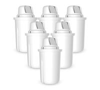 Dafi Standard Classic Water Filter, Replacement Filter Cartridges Compatible with Brita Classic, PearlCo Classic, Reduces Water Hardness, Alternative to Bottled Water, BPA-Free, Pack of 6